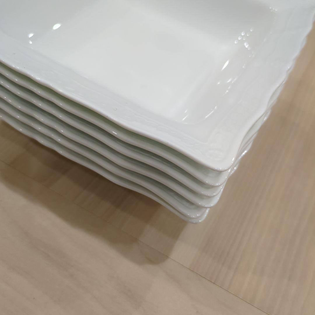 Noritakeノリタケ スクエアボウル 20cm 510ccシェールブラン６枚