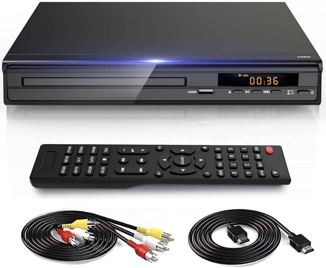 コンパクトデザインのリージョンフリーDVDプレーヤー