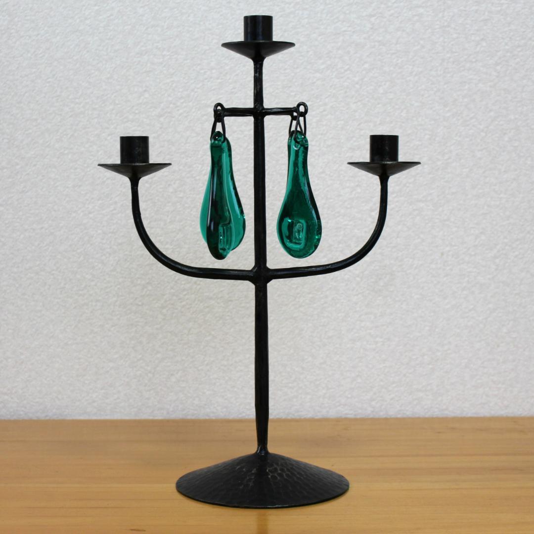 【超貴重】エリックホグラン　激レアカラー・完璧な刻印・初期型　キャンドルスタンド