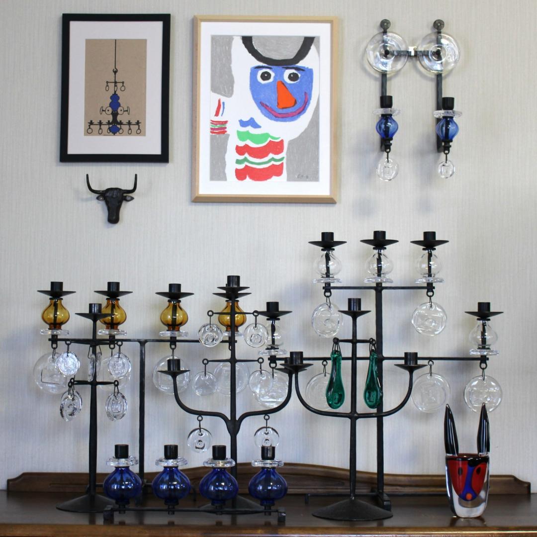 【超貴重】エリックホグラン　激レアカラー・完璧な刻印・初期型　キャンドルスタンド