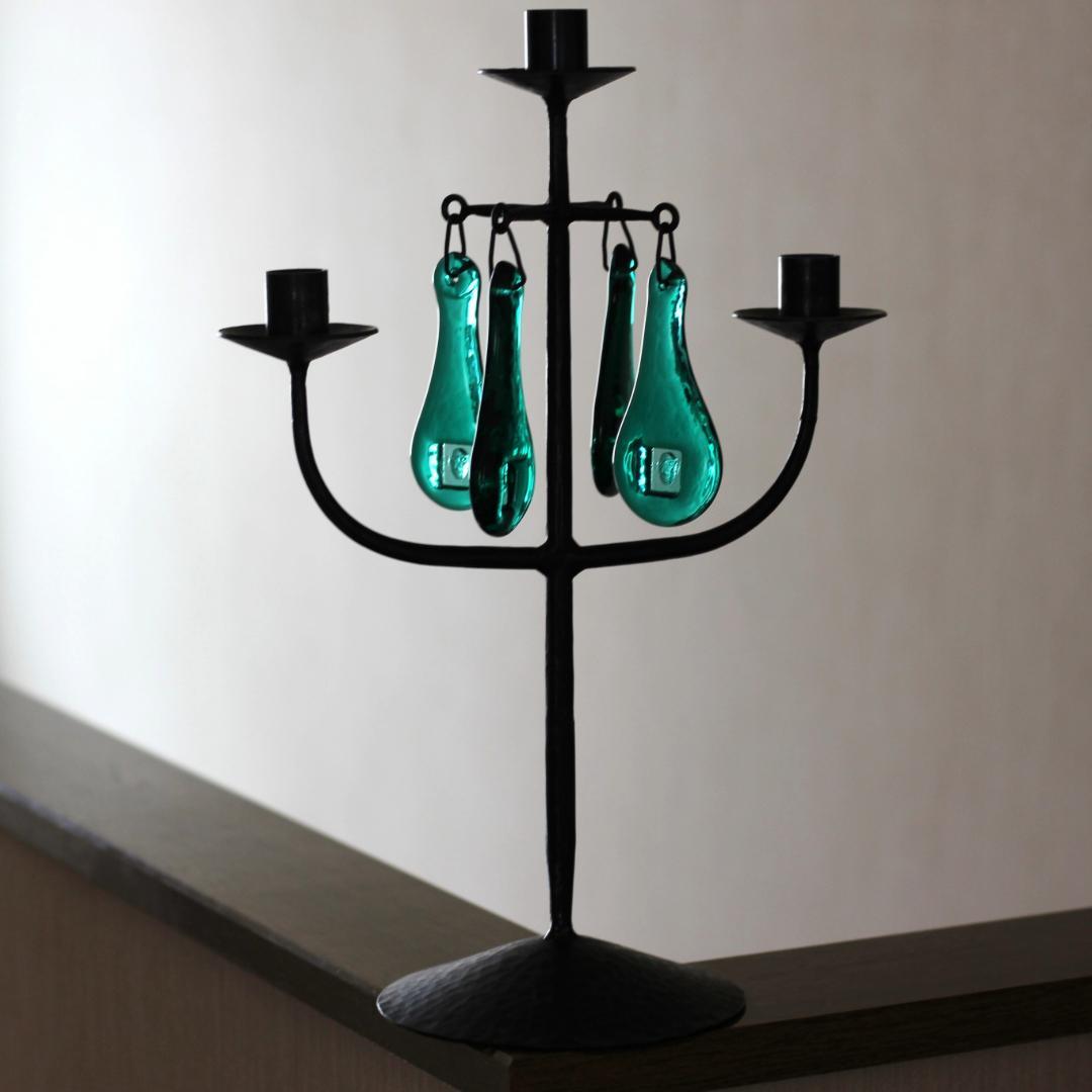 【超貴重】エリックホグラン　激レアカラー・完璧な刻印・初期型　キャンドルスタンド