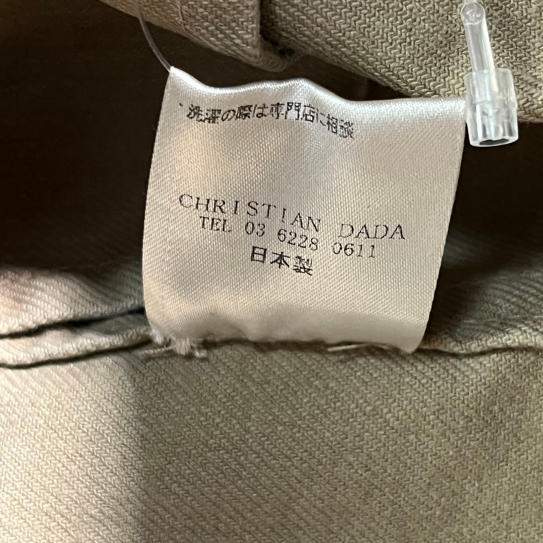 ▼クリスチャンダダ　モッズコート　レザー切替　M ライナー　ファー　Y2K 日本