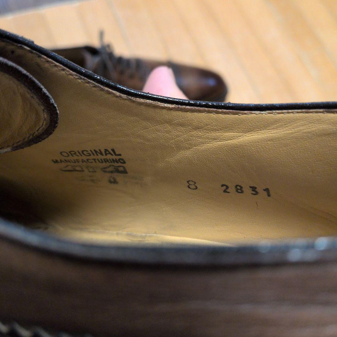 フランチェスコベニーニ　ストレートチップ　ダークブラウン