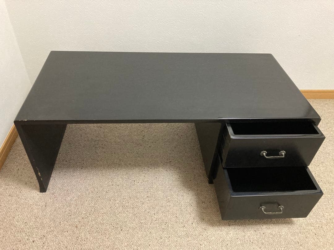 文机 引き出し2段付き 昭和レトロ アンティーク