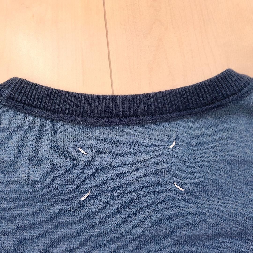 け*ん様 メゾンマルジェラ 14 ニット L 青 コットン 16SS 切替え 4