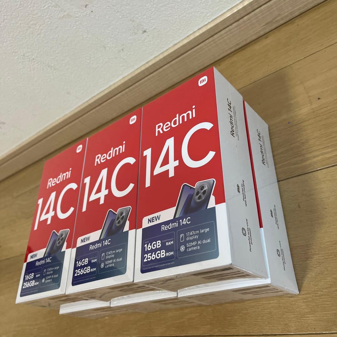 新品未開封シュリンク付Xiaomi Redmi 14C 256GB 6台セット