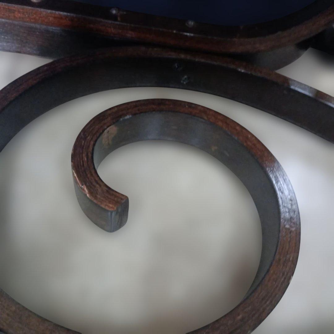 ４９５８）ゴブラン織り木製フレームのロッキングチェア