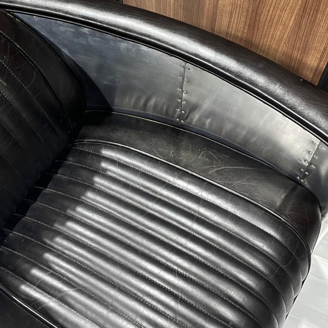 ◎レア 1人掛けソファ アビエイター アメリカンビンテージスタイル アルミ