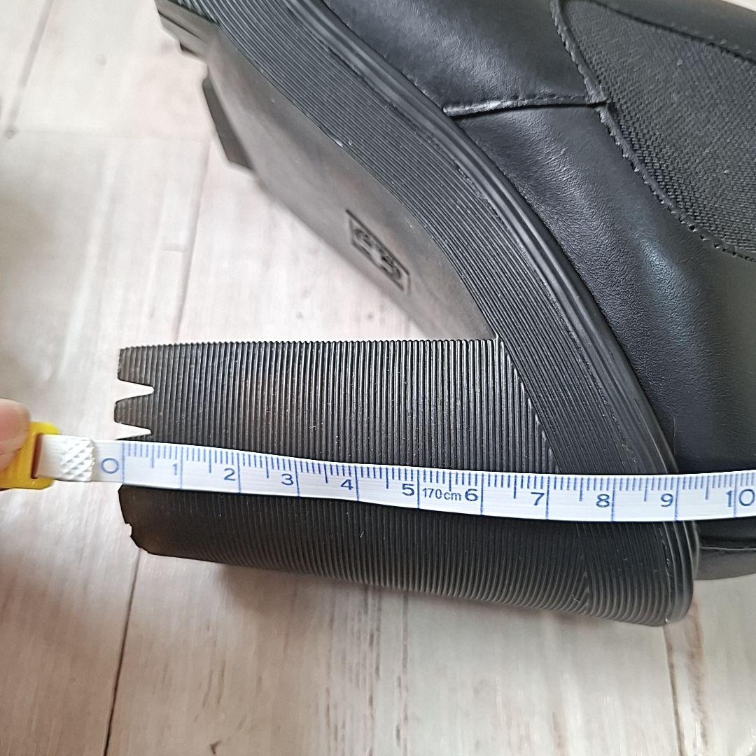 未使用級【23.5】ドクターマーチン ハーストン サイドゴアブーツ 厚底 黒