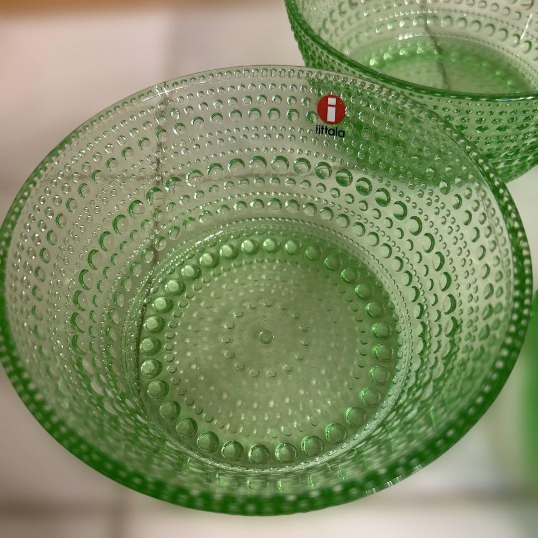 イッタラ　 カステヘルミ　グリーン　デザートボウル 4個セット　皿