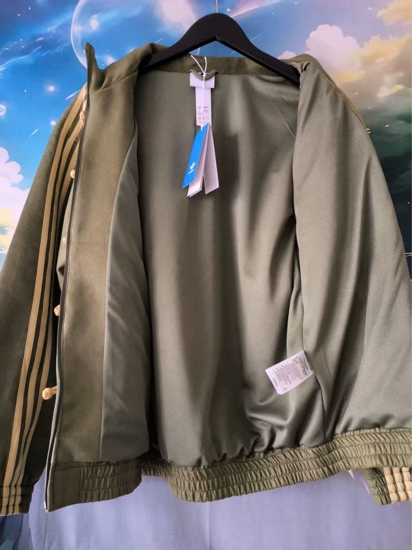 中国限定 アディダス 蛇年トラック スエード ジャケット オリーブグリーン M