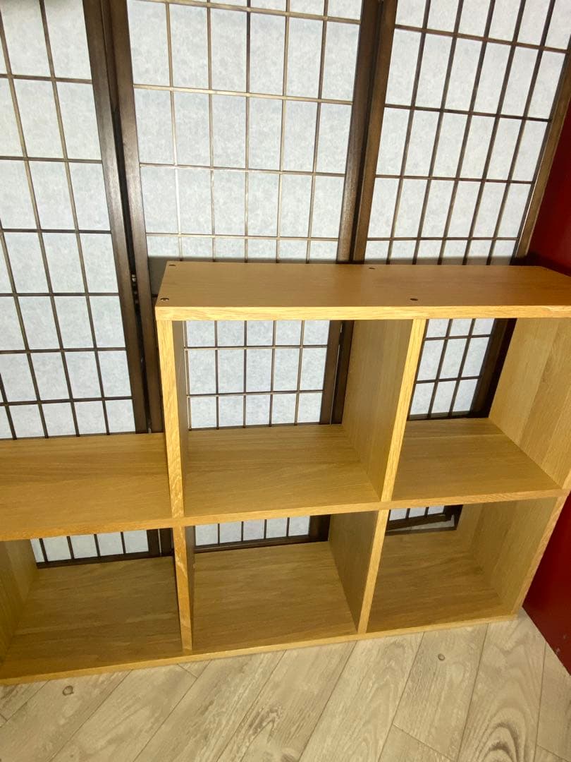 ✨大人気✨無印良品　スタッキングシェルフ　オーク3段+追加2段