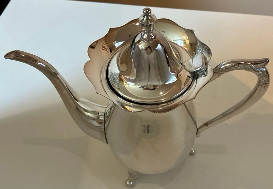 早川シルバー　ローズコーヒーセット　未使用　(トレイにワケあり)