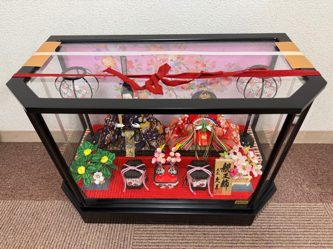 久月 雛人形 親王飾り ケース入り オルゴール付
