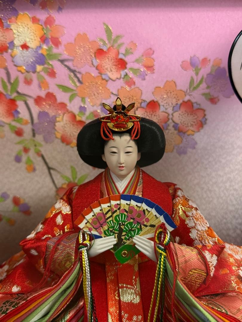久月 雛人形 親王飾り ケース入り オルゴール付