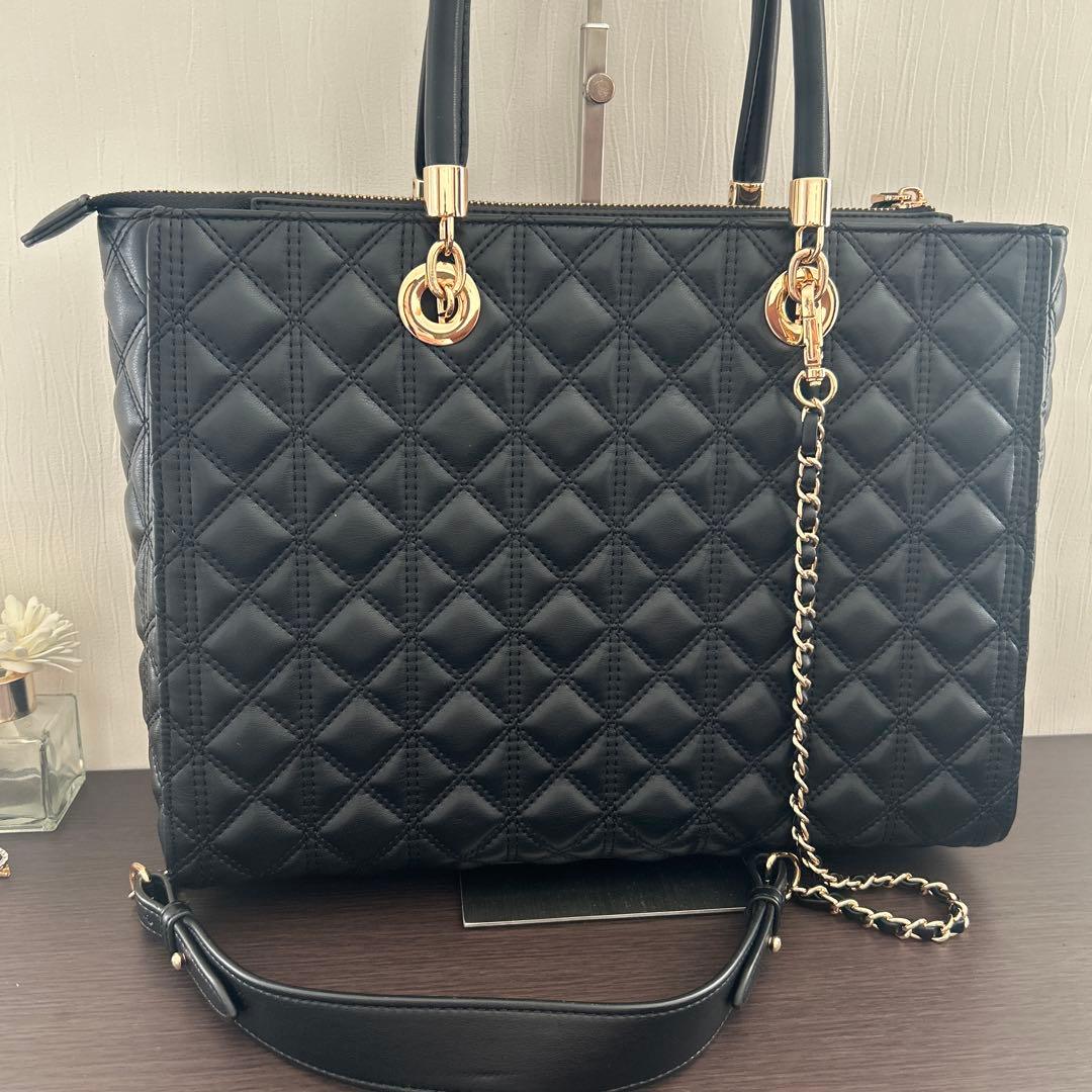 新品　ランダ RANDA 2WAYキルティンラージバック ブラック A4対応