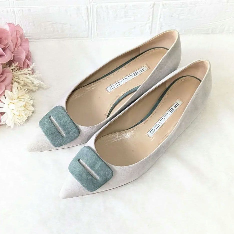 ✨美品✨ペリーコ FIBBIA バックル フラットシューズ 38