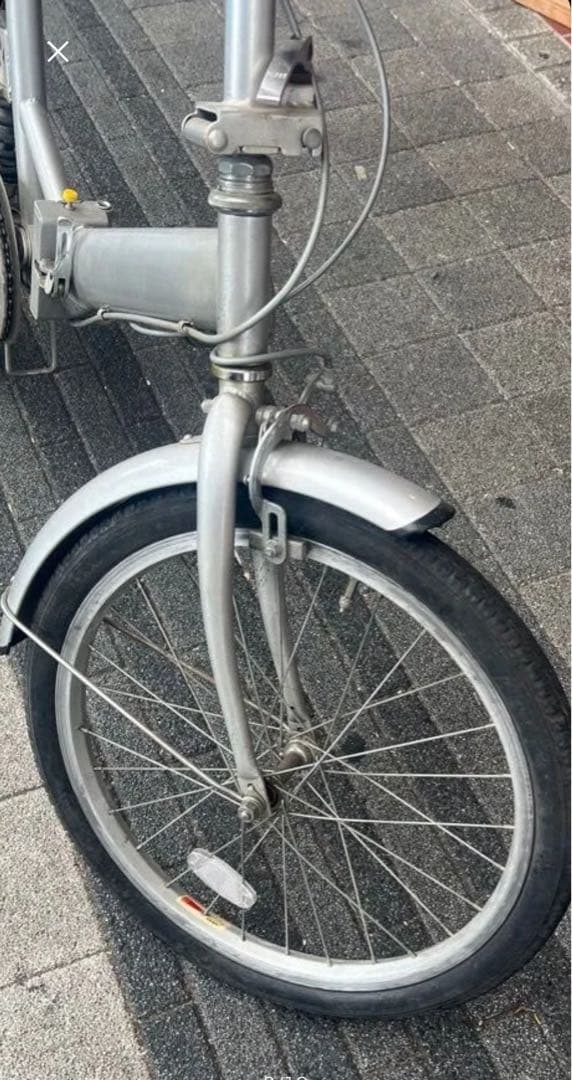 車積込楽々20インチ折り畳み自転車サドル補修跡有り全体的にまあまあ現状渡し