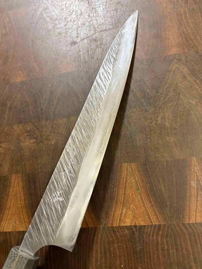 黒崎優　風神　SG2筋引　包丁 240mm 粉末ハイス　スタビライズドウッド柄