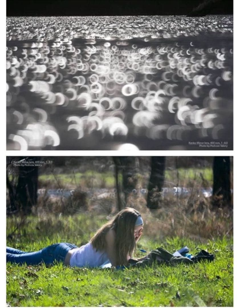 ケンコー ミラーレンズ 400mm F8 キヤノンEF フード付