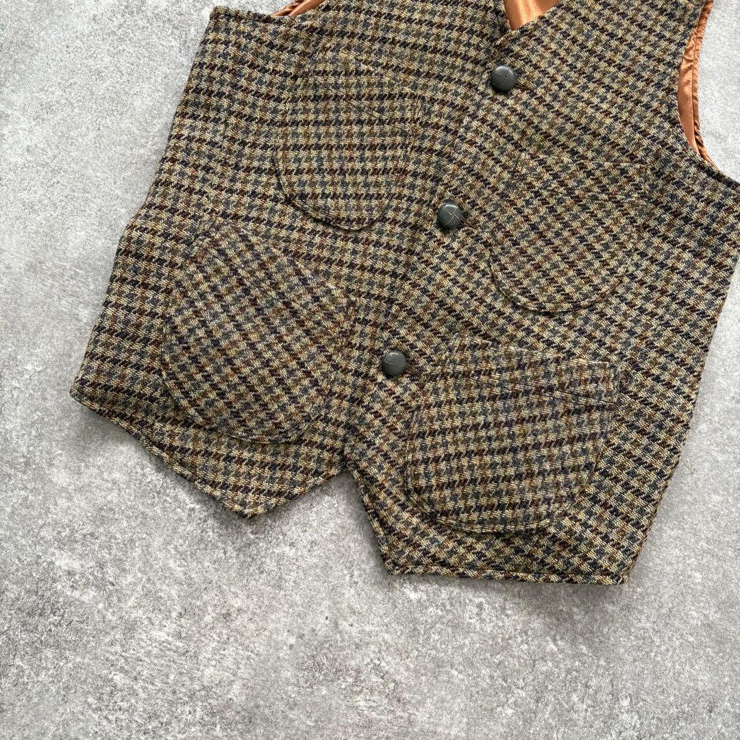 【Harris Tweed】 ハリスツイード ジレベスト ヴィンテージ (M)