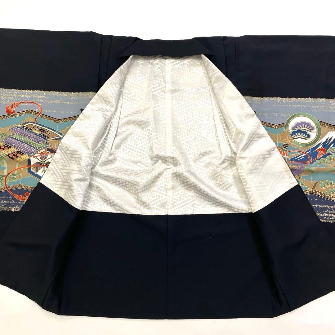 七五三 羽織セット 男の子 羽織 着物 長襦袢 半衿付き 5歳 No.137