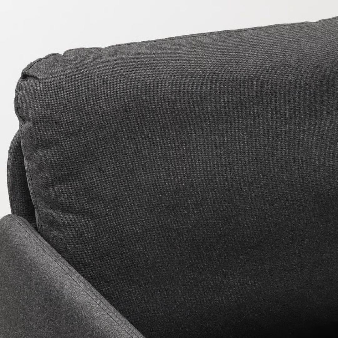 【送料込み】 ソファ ソファー 2人掛け 肘付き グレー グレイ 灰色 IKEA