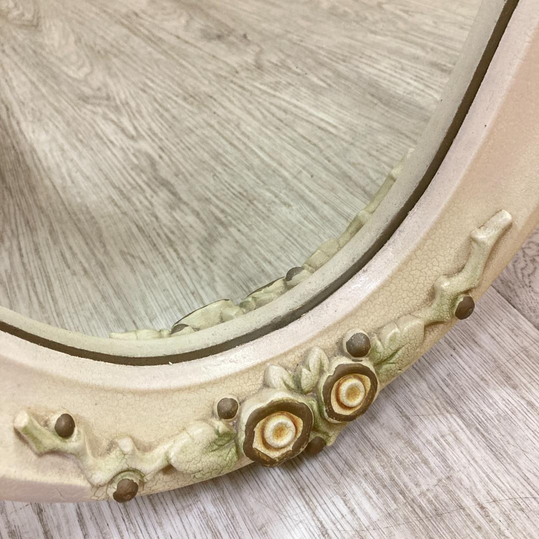 アンティーク調　ロココ調　ウォールミラー　壁掛け　鏡