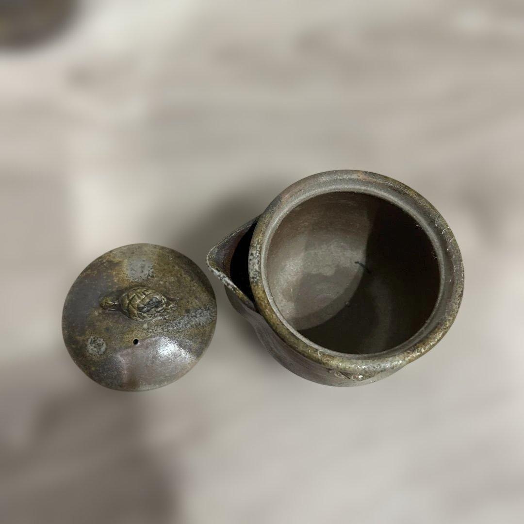 新品未使用　備前焼　煎茶器揃　安東利喜　作