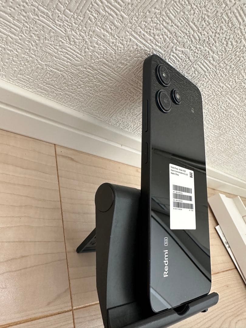 Xiaomi Redmi 12 5G 本体 ブラック クリアケース付き