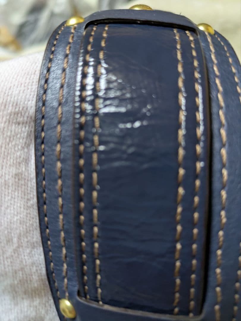 COACH ワンショルダーバッグ デニム風 ネイビー　美品