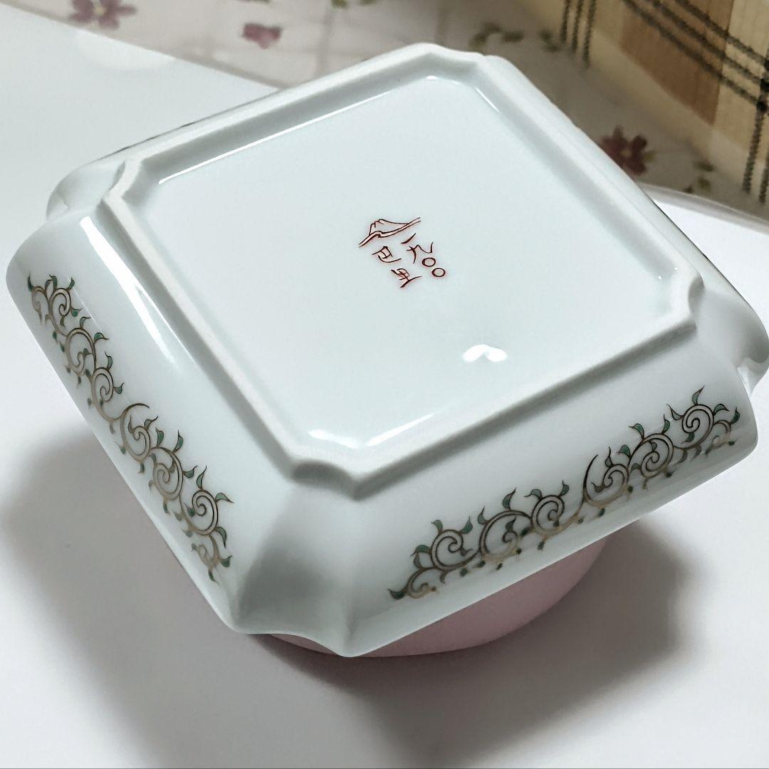 ●5552#1120深川製磁/桐鳳凰紋　角4号 飾皿　3852-145　1003