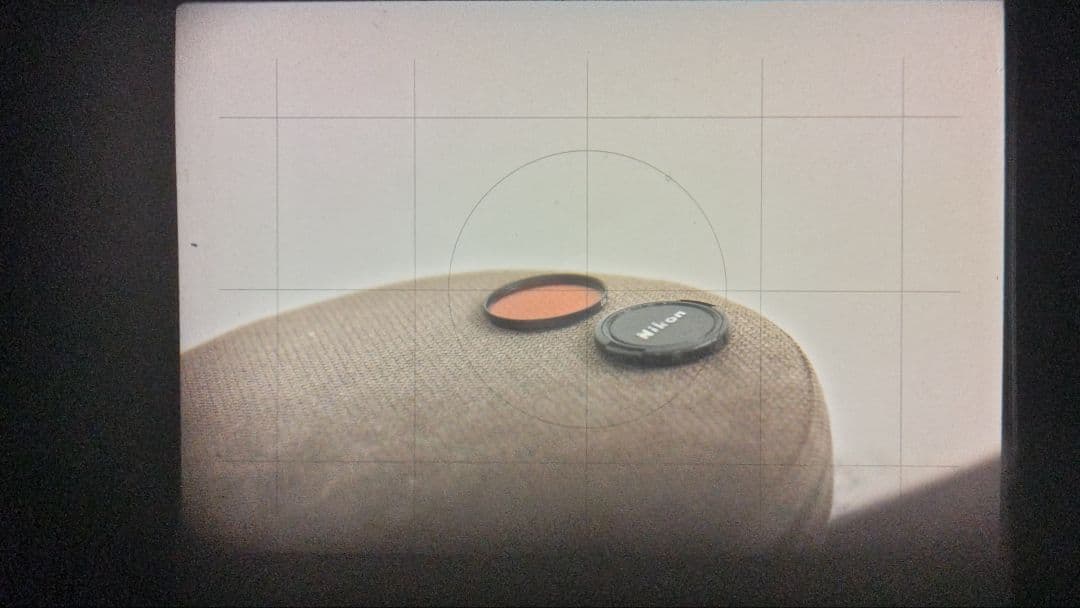 ニコンFフォトミックファインダー、実用品　50mm F1.4レンズ付、露出計OK