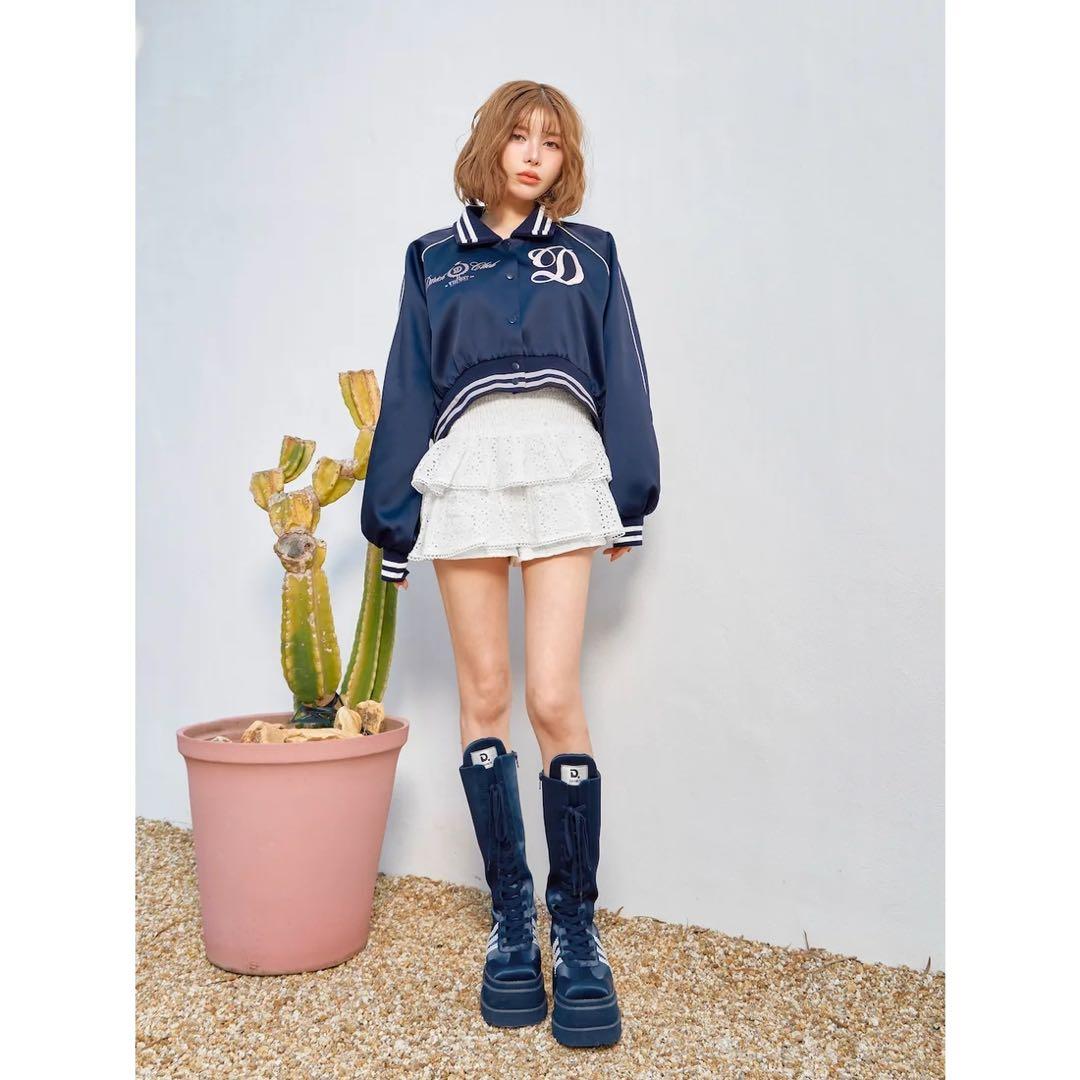 新品タグ付き ダーリッチ Darich Clubスカジャン ネイビー