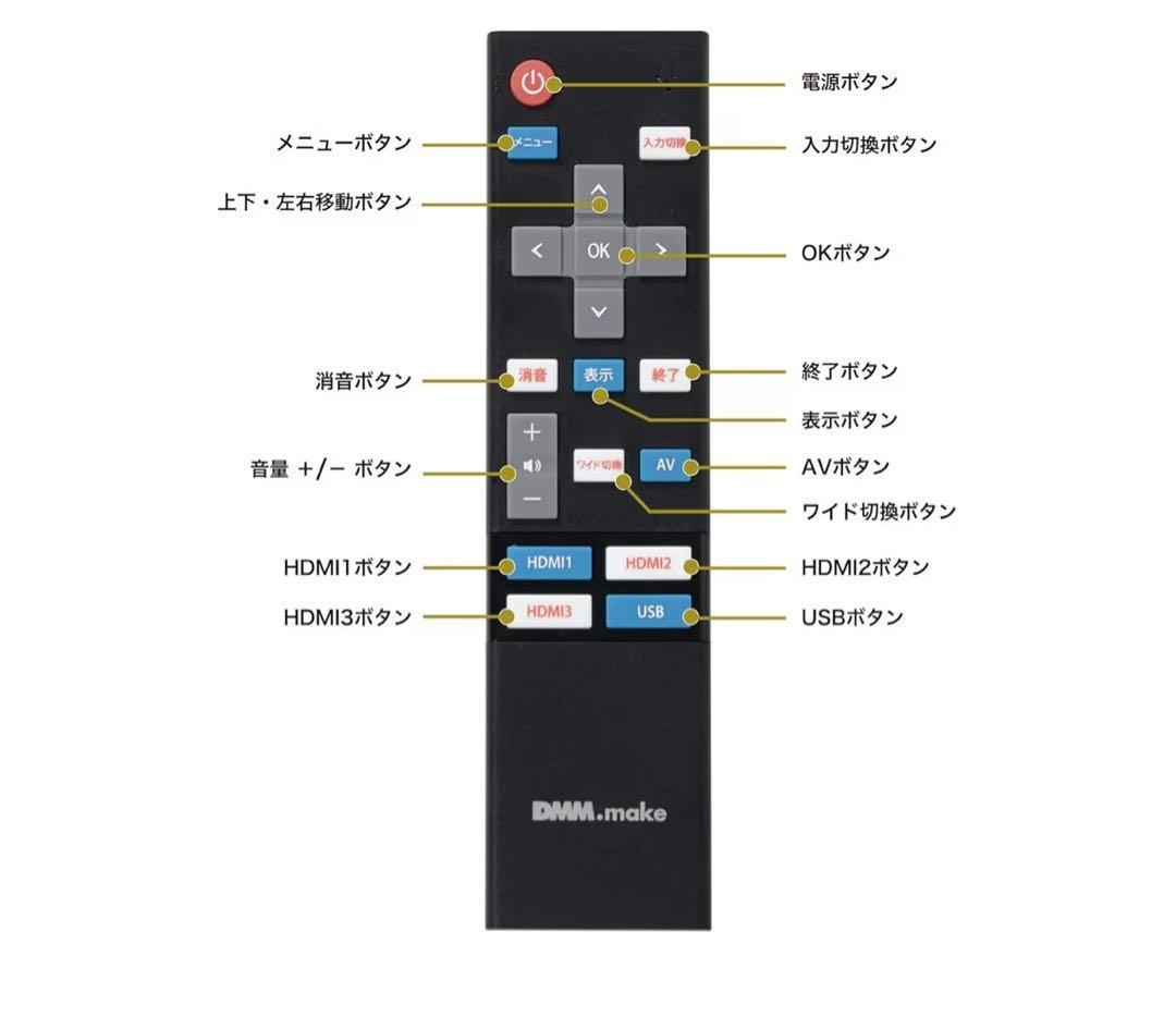 【新品】DMM.make DKS-4K43DG4 チューナーレステレビ モニター