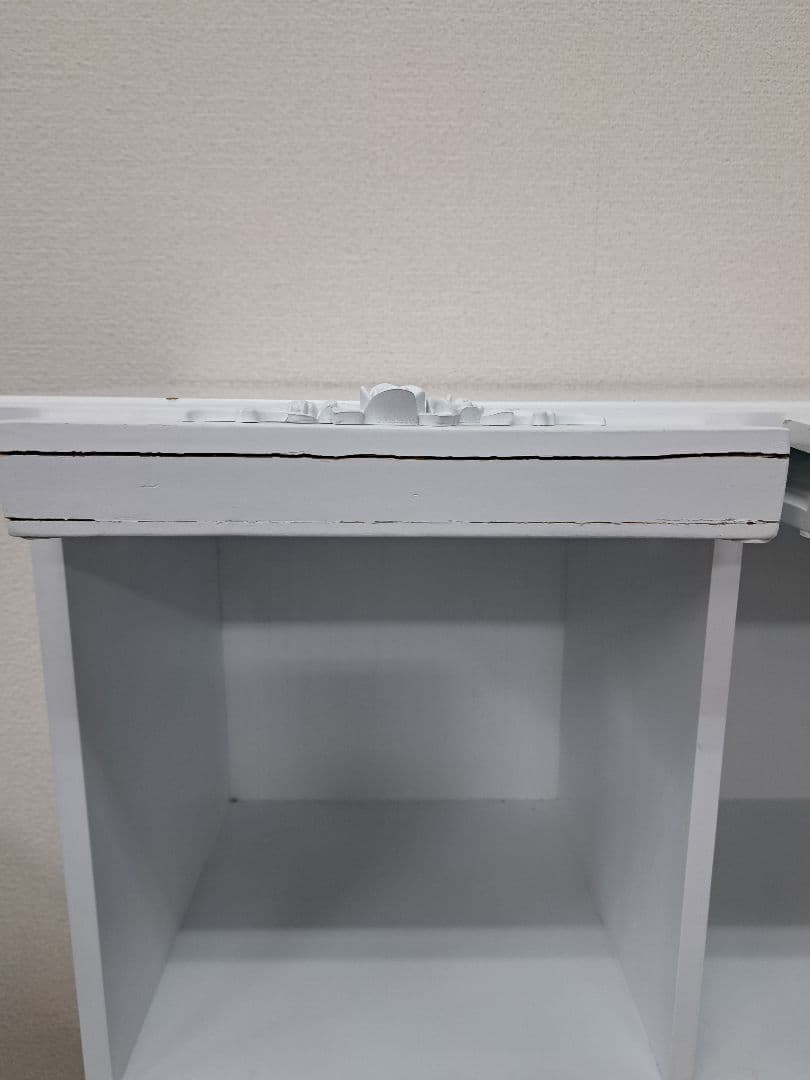 ♡ピュアホワイト　フラップラックアンティーク飾り家具♡