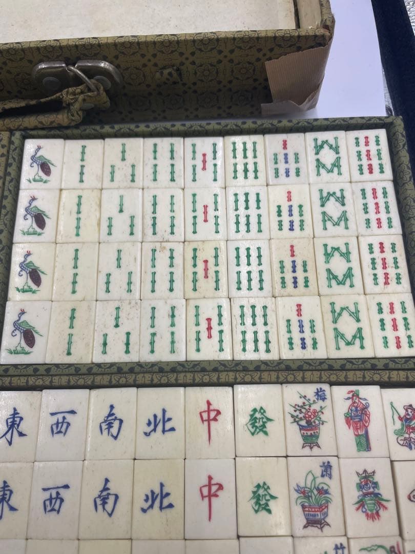 麻雀牌セット 骨制