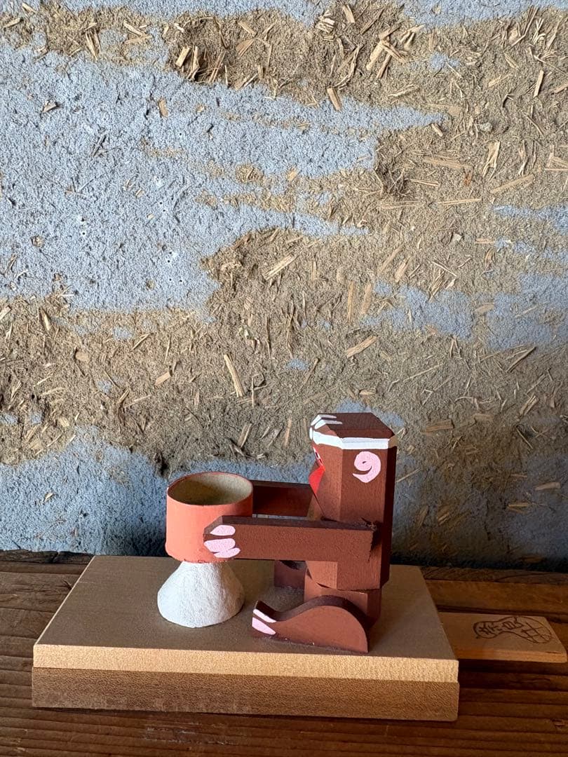 廃絶希少！奈良井宿藤屋土産物店 中西康二【からくり人形 ふるい猿】郷土玩具