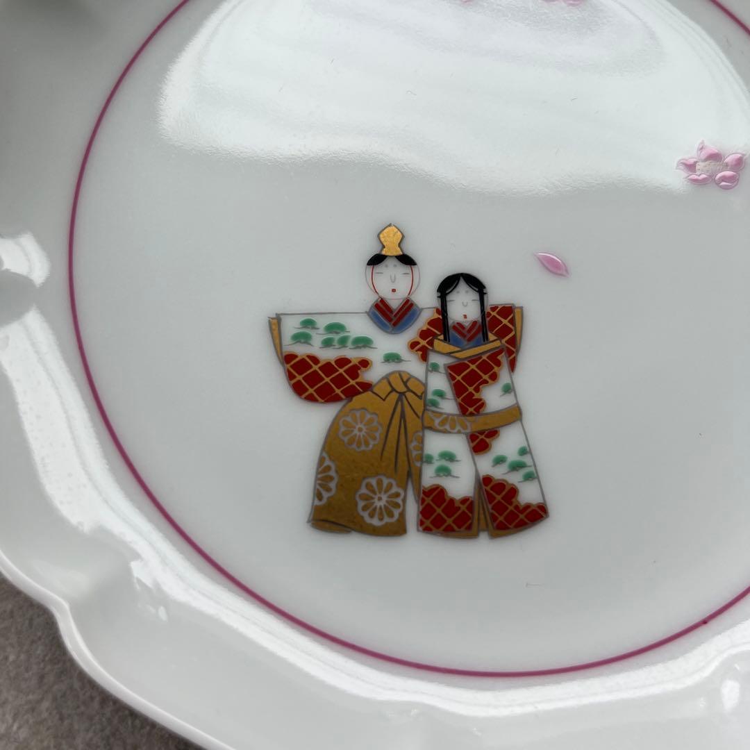 【深川製磁】お雛様　 小皿 豆皿　たち雛　雛あられ　4枚×2セット