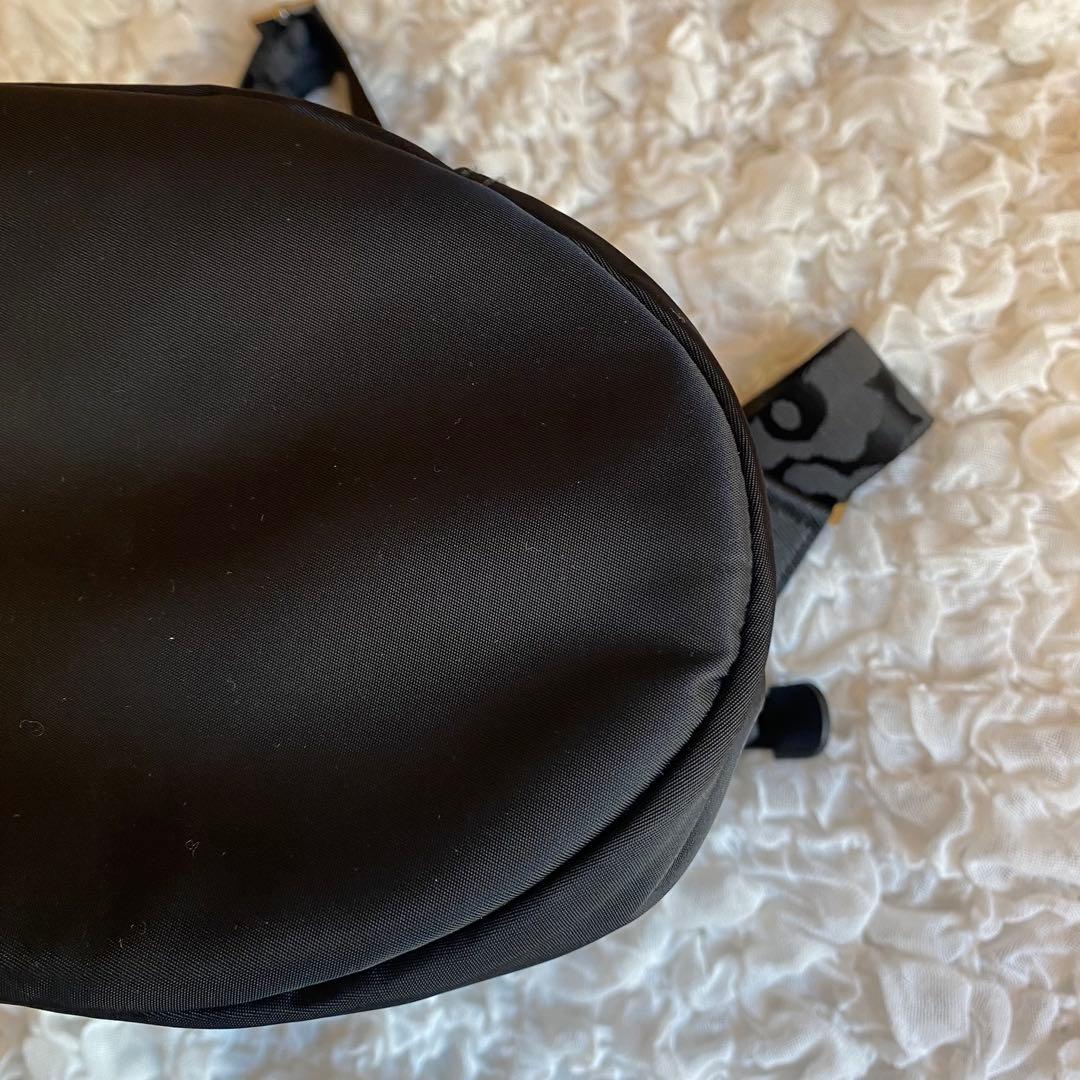 marimekko マリメッコ ショルダーバッグ ロゴ ウニッコ ブラック　黒