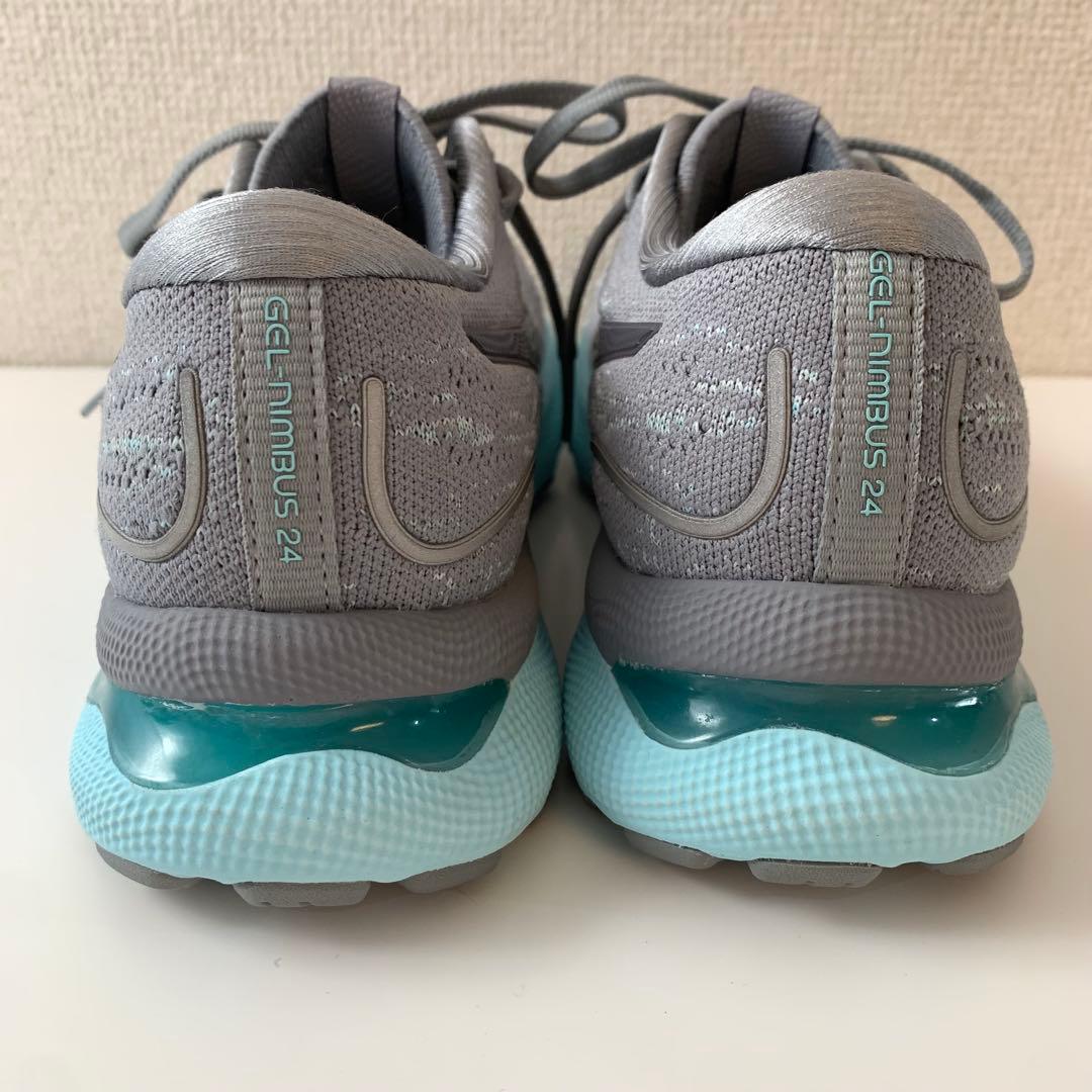 【ASICS】アシックス GEL-NIMBUS 24 グレー/ライトブルー