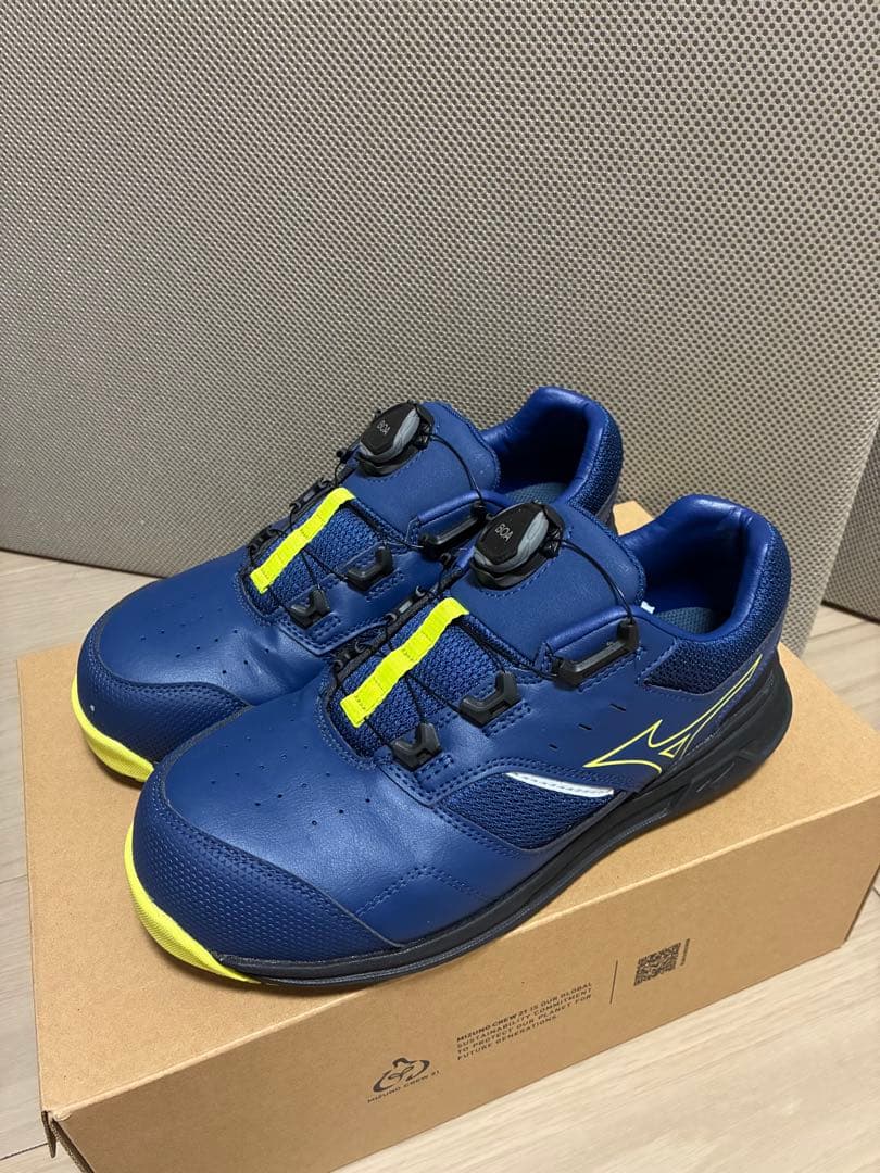 n*d様 最終値下げMizuno BOA安全靴 ネイビー/イエロー