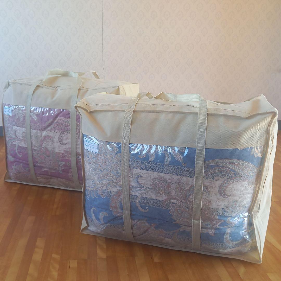 羽毛布団 ペアセット 増量 SDGs リフレッシュ羽毛 清潔 安心 日本製③