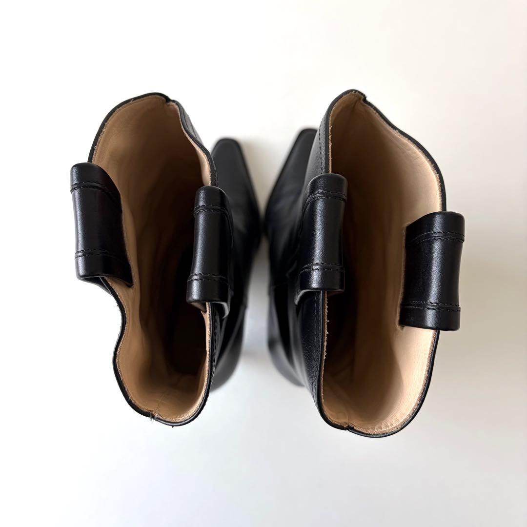 NINARICCI ニナリッチ ウエスタン ブーツ ピンヒール レザー 本革