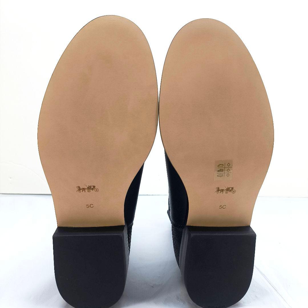 新品 コーチ ショートブーツ シグネチャー cマーク サイドゴアブーツ