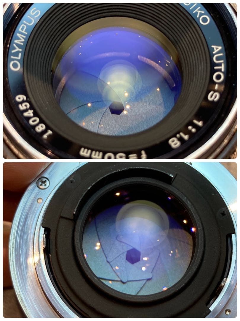 ★完動品＊美品＊初期保証★OM-1 &レンズf1.8★リザード本革外装★作例多数