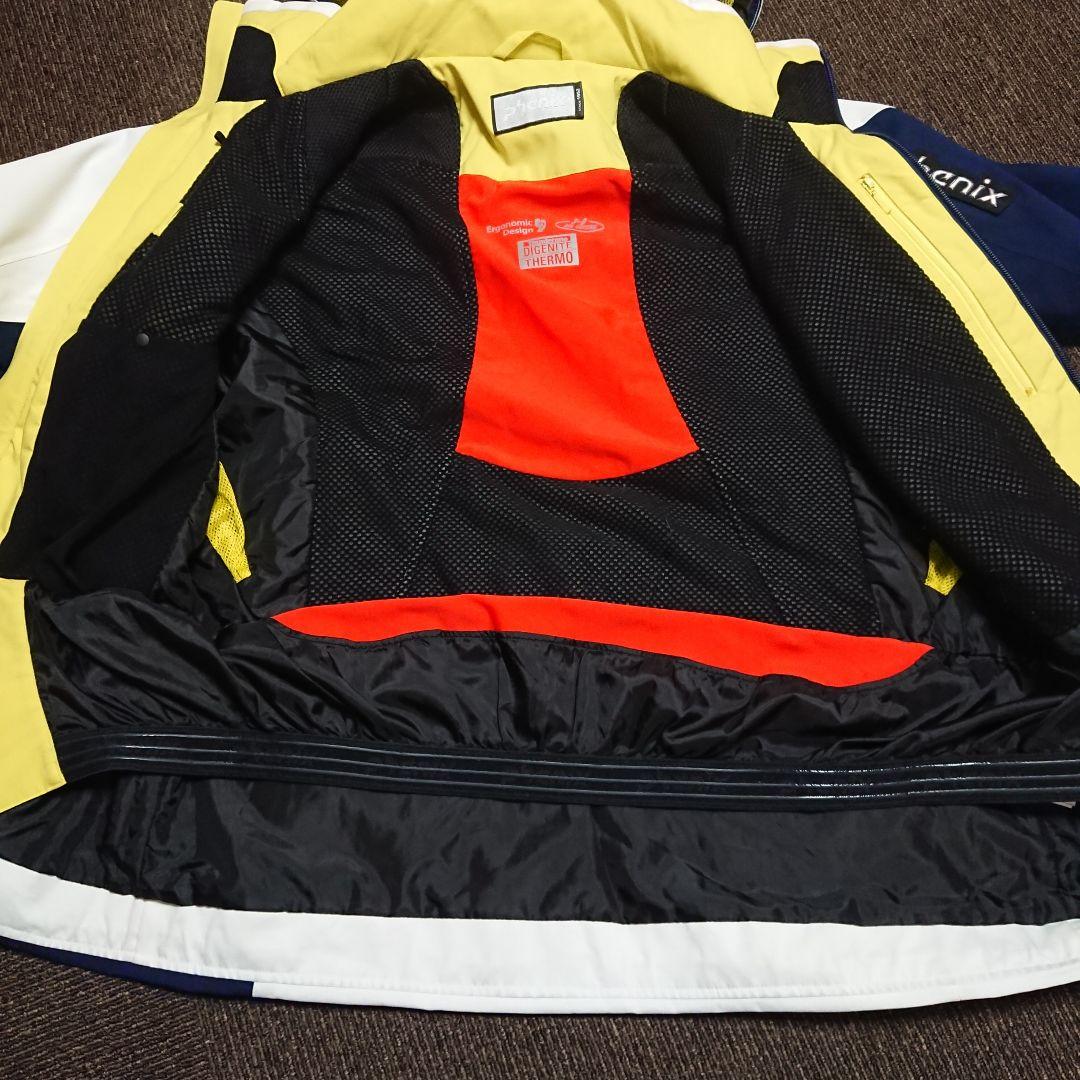 送料無料【Phenix】ホワイト×ネイビースキージャケット M