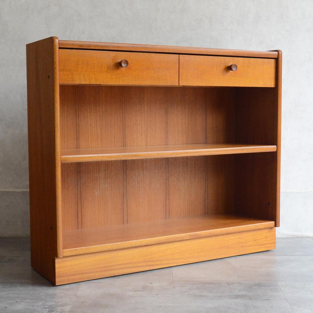 ayura 　Nathanヴィンテージ シェルフ 抽斗付 ブックシェルフ