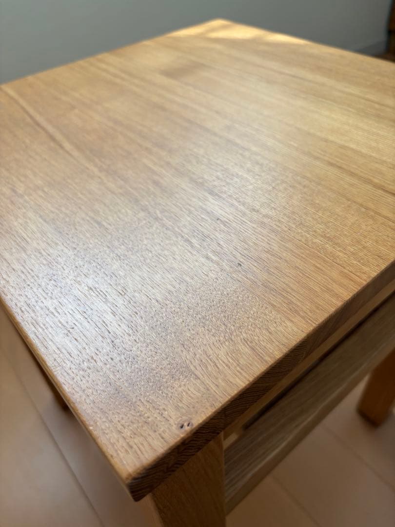 無印良品 木製サイドテーブルベンチ　タモ材　廃盤品