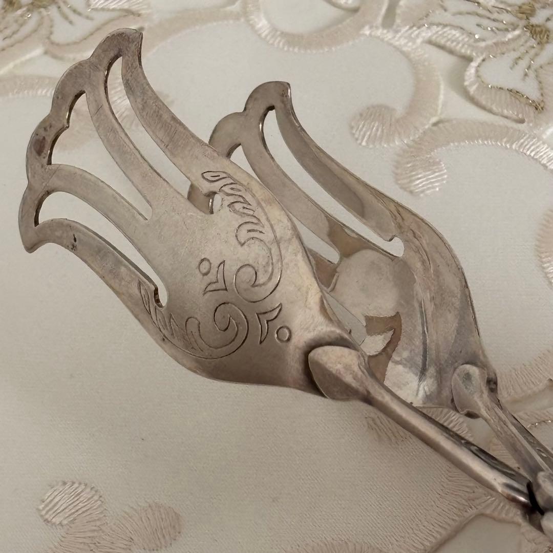 【西ドイツ】トングDシルバーメッキ クラシック サービング ケーキ お菓子19㎝